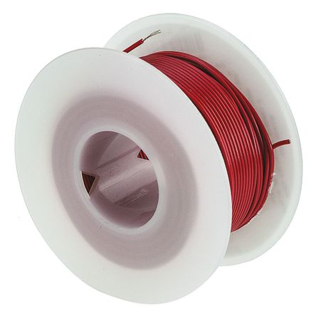 Alpha Wire - 3250 RD005 - Alpha Wire 30m ɫ 24 AWG UL1061 о ڲߵ 3250 RD005, 0.23 mm2 , 7/0.20 mm оʾ, 300 V		