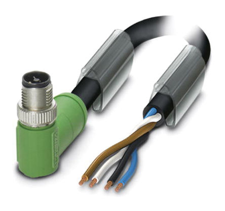 Phoenix Contact - 1408819 - Phoenix Contact 2m ɫ Դ 1408819, 4 Ź M12  ն˽ͷ, 12 A, 60 V		