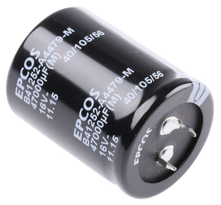 EPCOS - B41252A4479M000 - EPCOS B41252 ϵ 16 V ֱ 47000F  B41252A4479M000, 20%ݲ, +105C		