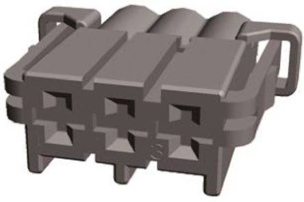 TE Connectivity - 2-968976-9 - TE Connectivity AMP MCP 2.8 系列 3路 灰色 母 外壳 2-968976-9		