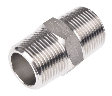 RS Pro - 1in Hex Nipple M/M - RS Pro 2.36in  ƹܼ 1in Hex Nipple M/M, ƽͷ, 1 in R  (ͷ1), 1 in R  (ͷ2) R(T) R(T)		