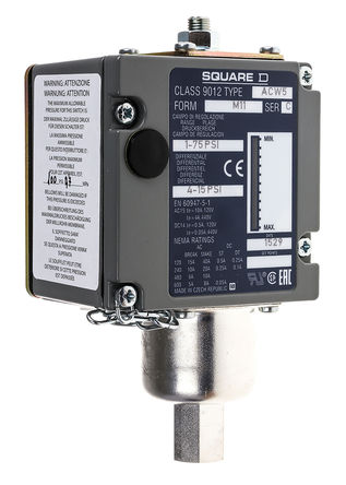 Telemecanique - 9012ACW5M11 - Telemecanique Sensors IP65 5.1bar ֲ ̵ ѹ 9012ACW5M11, 120  240 V ֱ120  600 V , BSP 1/4 ӿ		