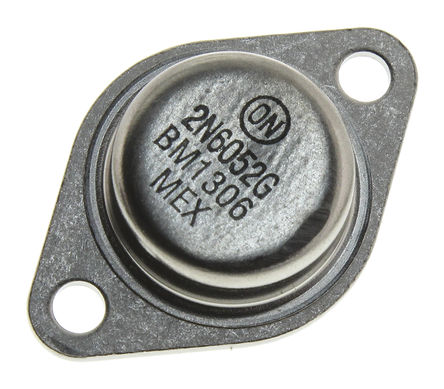 ON Semiconductor - 2N6052G - ON Semiconductor 2N6052G PNP ֶپܶ, 12 A, Vce=100 V, HFE=100, 2 TO-204װ		