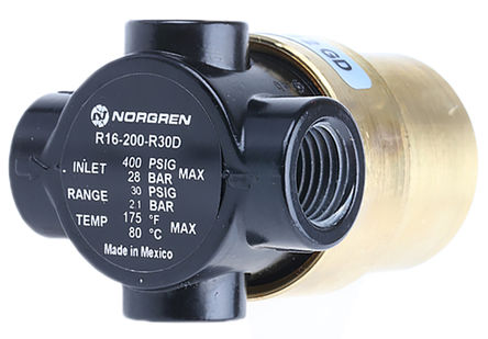 Norgren - R16-200-R30D - Norgren R16 ϵ -0.2  +0.07bar  R16-200-R30D, G 1/4		