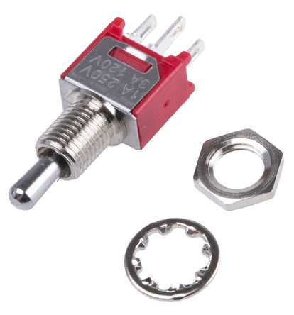 RS Pro - 2MS3T2B3M1QES-5 - RS Pro ˫ л 2MS3T2B3M1QES-5,  -  - , 3 A @ 120 V 		