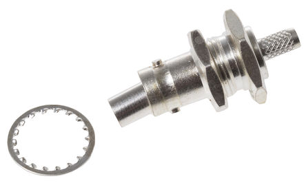 TE Connectivity - 1-1337434-0 - TE Connectivity 50 ֱ 尲װ ĸ BNC  1-1337434-0, 0  4GHz, ѹ ˽, RG141 A/U, RG58 C/U, 		