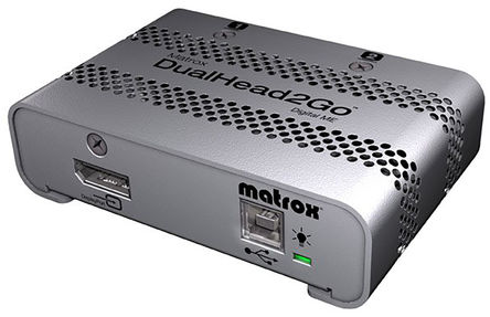 Matrox - D2G-DP2D-MIF - Matrox DVI ʾ D2G-DP2D-MIF, 3840 x 1200		