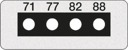 RS Pro - 04SRSC0ML1CP - RS Pro 10װ 40C  88C 4 ˮƽ ¶ͱǩ 04SRSC0ML1CP, 11 x 4mm		