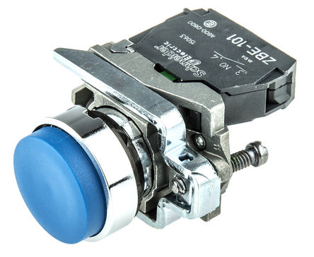 Schneider Electric - XB4BP61 - Schneider Electric XB4 ϵ IP66, IP67  ť XB4BP61, 尲װ, 6 A 550 mA ֱ		