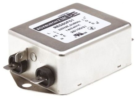 Roxburgh EMC - RES80F01 - Roxburgh EMC RES80 ϵ 1A 250 V , DC to 400Hz ̰װ RFI ˲ RES80F01, Fast-OnӶ		