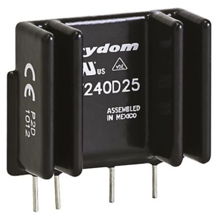 Crydom - PFE380D25 - Crydom 25 A rms PCBװ ̵̬ PFE380D25, SCR, 㽻л, 530 V Чֵ		