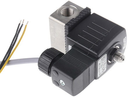 Burkert - 136115 - Burkert 6014 ϵ 10 bar 3˿  ŷ 136115, 1/4in˿, NCԤ跧λ, 24 V /ֱԴ		