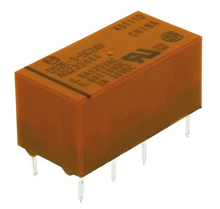 Panasonic - DS2E-S-DC24V - Panasonic DS2E-S-DC24V ˫˫ PCB װ Ǳ̵, 24V dc		