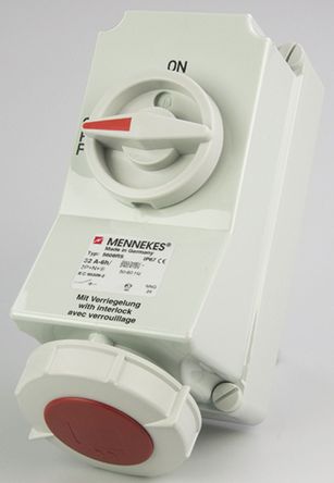 Mennekes - 5608A - Mennekes ɫ IP67 л 3PN+E  5608A , ӵλ 6h,  32A, 400 V		
