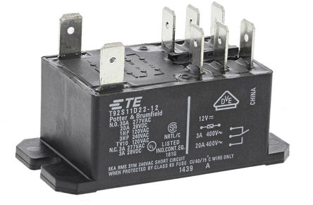 TE Connectivity - T92S11D22-12 9-1393211-3 - TE Connectivity T92S11D22-12 9-1393211-3 ˫˫ 尲װ Ǳ̵, 12V		