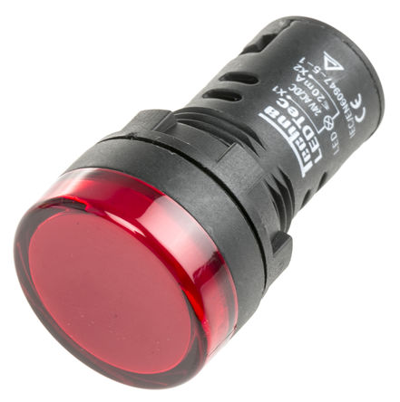 TECHNA - LEDtecRed024Vac/dc - TECHNA ɫ LED ָʾ LEDtecRed024Vac/dc, 22mmֱ, IP65		