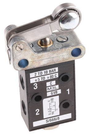 Norgren - S/666/83/R - Norgren S/666 ϵ  ѹпϽ ֶƷ S/666/83/R, 10 barѹ, 197L/min, G 1/8, -20  +80C		