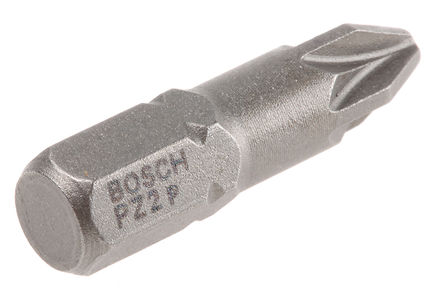 Bosch - 2607001558 - Bosch 3件装 PZ2 螺丝刀刀头 2607001558, Pozidriv 米字头刀头		