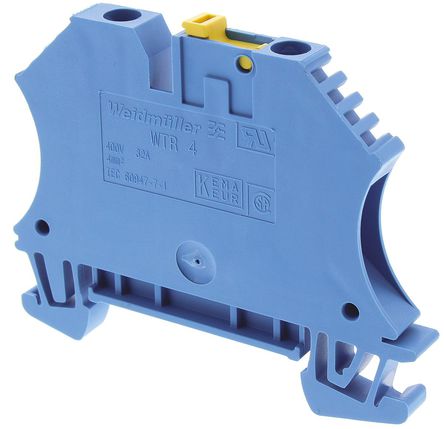Weidmuller - WTR 4 BL -7910190000 - Weidmuller WTR ϵ ɫ Ͽ 7910190000, 32A, 400 V		