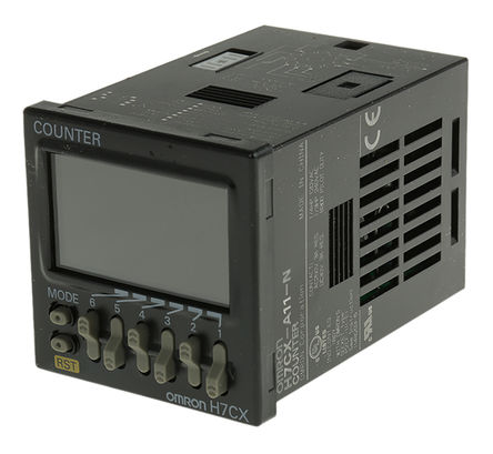 Omron - H7CX-A11-N - Omron 6λ LCD ּ H7CX-A11-N, -99999  999999ʾΧ, ѹ, 5kHzƵ, 100  240 V Դ		