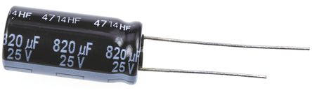 Panasonic - EEUFR1E821 - Panasonic FR  ϵ 25 V ֱ 820F ͨ  EEUFR1E821, 20%ݲ, +105C		