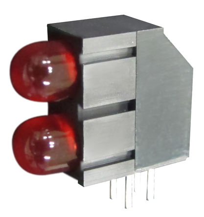 Kingbright - L-1503EB/2SRD - Kingbright L-1503EB/2SRD ɫ ֱ LED ָʾ, 60 ӽ, 2LED, 2.5 VԴ, ͨװװ		