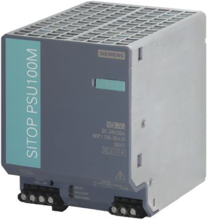 Siemens - 6EP1336-2BA10 - Siemens 480W ģʽ DIN 尲װԴ 6EP1336-2BA10, 90%Ч, 132V ac, 20A, 24V dc 24V dc/		