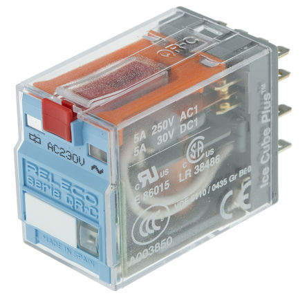 Releco - C9-A41X / AC 230 V - Releco C9-A41X / AC 230 V 4 ˫ ʽ Ǳ̵, 5 A, 230V ac		