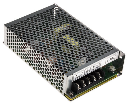 RS Pro - SD-50C-24 - RS Pro 50W ʽֱ-ֱת SD-50C-24, 36  72 V ֱ, 24V dc, 2.1A, 1.5kV acѹ, 83%Ч		