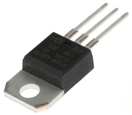 STMicroelectronics - BTA08-600TWRG - STMicroelectronics BTA08-600TWRG ˫ɿع迪Ԫ, 8A, 800Vֵ, 5mA 1.3V, 3 TO-220ABװ		