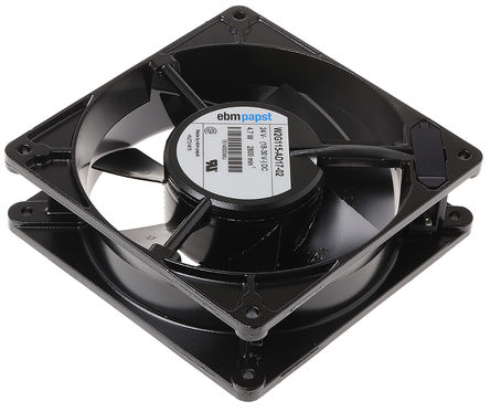 ebm-papst - W2G115-AD17-02 - ebm-papst W2G115 ϵ 4.7W 24 V ֱ  W2G115-AD17-02, 200m3/h, 2800rpm, 127 x 127 x 38mm		