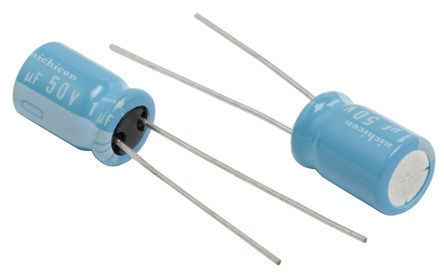 Nichicon - UBT1H010MPD8 - Nichicon BT ϵ 50 V 1F ͨ  UBT1H010MPD8, 20%ݲ, 2(ֵ), +125C, 5101-4װ		