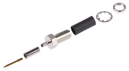 Amphenol - RSMA6411A2-NT50G-5-50 - Amphenol RSMA6411A2-NT50G-5-50 50 尲װ SMA  ͷ, ѹӶ˽, ෴, RG174/U, RG188 A/U, RG316/U		