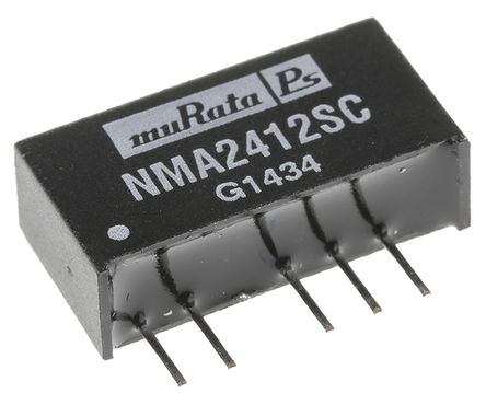 Murata Power Solutions - NMA2412SC - Murata Power Solutions NMA ϵ 1W ʽֱ-ֱת NMA2412SC, 21.6  26.4 V ֱ, 12V dc, 42mA, 1kV dcѹ		