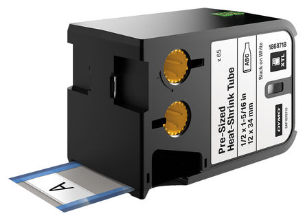 DYMO XTL - 1868718 - DYMO XTL 65װ ׵׺ ճ̶ ±ʶ 1868718, 12 mm		