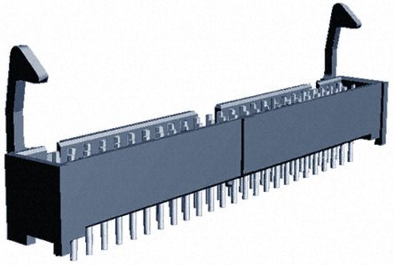 TE Connectivity - 1-1761606-5 - TE Connectivity AMP-LATCH ϵ 50· 2.54mmھ (2) ֱ PCB  1-1761606-5, Ӷ˽, 1A, ͨ		