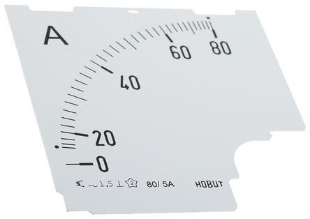 HOBUT - D96 DIAL 0/80A - HOBUT D96SD ϵ 0/80A For 80/5A CT  ̶ D96 DIAL 0/80A, 96mm  x 38.5mm , ȷ 1.5 		