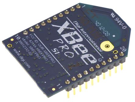 Digi International - XBP24-API-001J - Digi International XBP24-API-001J ZigBee ģ, +18dBm, -100dBm, 3.3V CMOS UART, Panӿ, 2.8  3.4V		