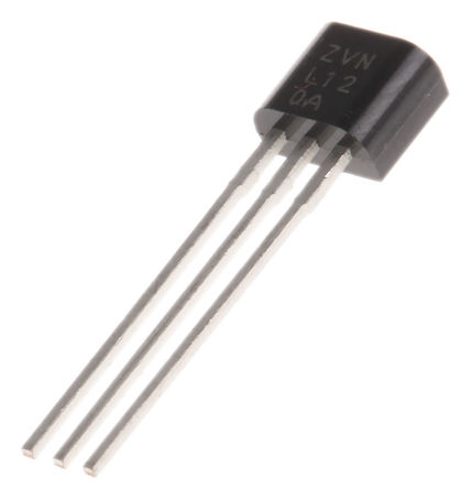 DiodesZetex - ZVNL120A - DiodesZetex Si N MOSFET ZVNL120A, 180 mA, Vds=200 V, 3 E-Lineװ		