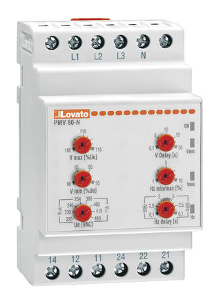 Lovato - PMV80NA600 - Lovato PMV80 ϵ 3 ѹ ؼ̵ PMV80NA600, ˫ , 480  600 V 		