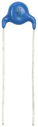 Murata - DEC1X3J150JC4B - Murata DEC ϵ 15pF 6.3 kV ֱ SL ͨ մɵ (SLCC) DEC1X3J150JC4B, 5%ݲ		