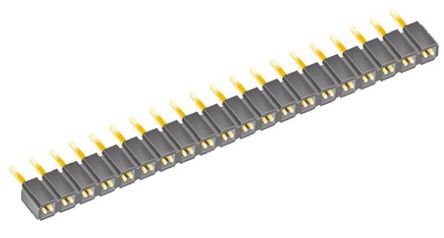 Samtec - SLW-120-01-G-S - Samtec SLW ϵ 1 20· ֱ 2.54mmھ ͨ ӡˢ· SLW-120-01-G-S, Ӷ˽, ԰		