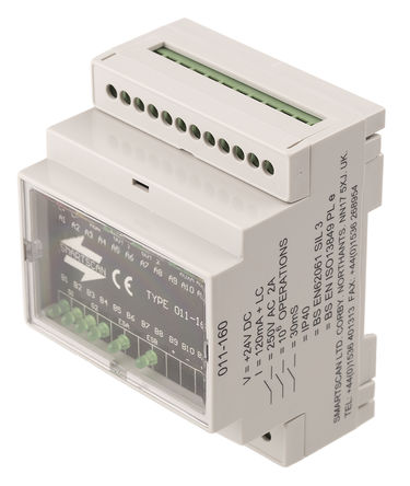 Smartscan - 011-160 - Smartscan MFU ϵ ˫ͨ ȫ̵ 011-160, 24 V ֱԴ, 2 ȫ		