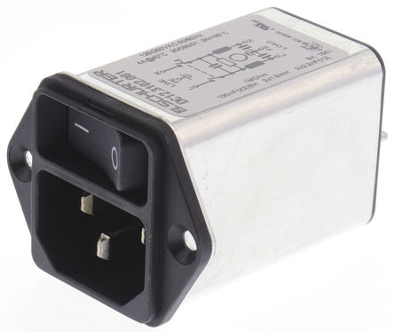 Schurter - DC12.3102.001 - Schurter 尲װ C14 IEC ˲ ͷ DC12.3102.001, 4A, 250 V 		