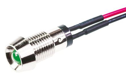 Marl - 573-514-04-40 - Marl 573-514-04-40 5 mm  ɫ LED ָʾ, ߽Ӷ, 8mmװ׳ߴ, 2.8 V		