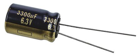 Panasonic - EEUFK0J332 - Panasonic FK  ϵ 6.3 V ֱ 3300F ͨ  EEUFK0J332, 20%ݲ, +105C		