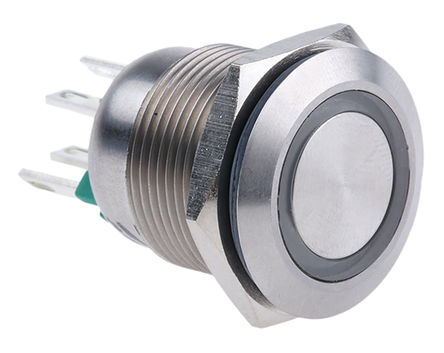 Bulgin - MPI002/28/GN/6 - Bulgin MPI002/28/GN/6 IP66 ˲ SP -  ɫLED 尲װ ť, 50 mA @ 24 V ֱ		