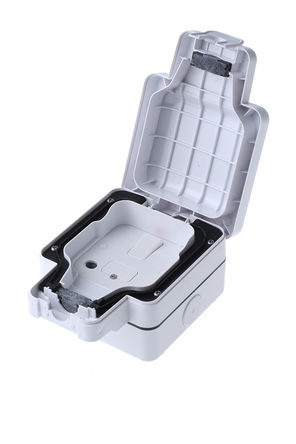 MK - K56410WHI - MK ɫ 13A, 迪 氲װ IP66 ۶ӵԪ K56410WHI, 157 x 110 x 89mm		