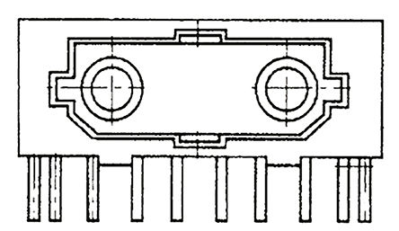Toshiba - TODX2950(F) - TOSLINK, Molded resin package		