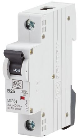 MK Electric - 5925S - MK Electric Sentry 5925S ϵ 1 25 A MCB ΢Ͷ· 5925S, 6 kA Ͽ, B բ		